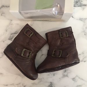 Small Frye, Engineer Bootie in Dark Brown, size 1